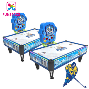 Table de Hockey Air bleu à pièces de monnaie pour 2 joueurs, <span class=keywords><strong>jeux</strong></span> interactifs pour enfants et adultes, nouveau Design - Product Image 2