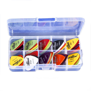 100 pz/scatola Alice basso acustico plettro mediatore chitarra colorata Pick per la vendita - Product Image 1