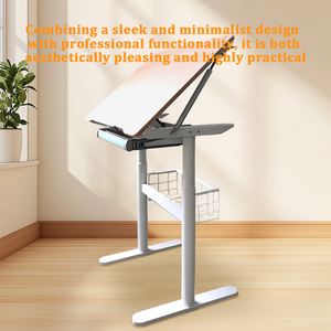 Muebles Escolares, <span class=keywords><strong>Mesa</strong></span> de Dibujo Ergonómica Ajustable, Escritorio con Inclinación Manual para el Hogar y la Oficina - Product Image 3