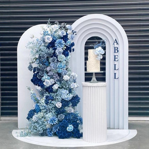 Arco de Boda de PVC Blanco con Luces LED 3D FUNMOOD, 220 cm de Altura, Decoración Personalizable <span class=keywords><strong>para</strong></span> Bodas, Fiestas de <span class=keywords><strong>Navidad</strong></span> y <span class=keywords><strong>Banquetes</strong></span> - Product Image 3