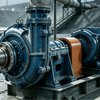 Pompe centrifuge horizontale robuste pour boues minières en alliage de chrome haute résistance à l'usure