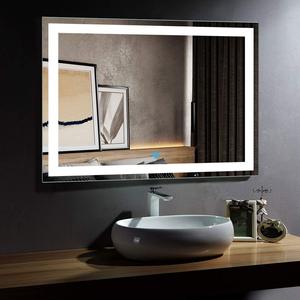 <span class=keywords><strong>Miroir</strong></span> mural d'appartement Anti-buée, <span class=keywords><strong>miroir</strong></span> de maquillage rétro-éclairé avec lumières Led, espace <span class=keywords><strong>chauffant</strong></span> pour courtoisie, magasin de vêtements - Product Image 2