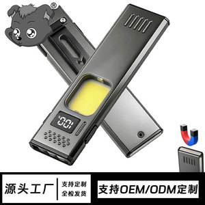 ไฟทำงานขนาดเล็ก LED แบบชาร์จไฟได้ อลูมิเนียมอัลลอยด์สีดำ พร้อมคลิปหนีบปากกา แม่เหล็ก 6V DC อายุการใช้งาน 30000 ชั่วโมง - Product Image 5
