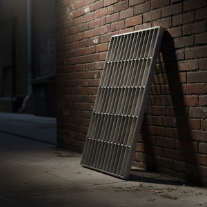 Grilles de drainage en métal galvanisé pour caniveaux, couvercles de caniveaux en acier, plaques de couverture pour fossés, grilles métalliques à barres - Product Image 1