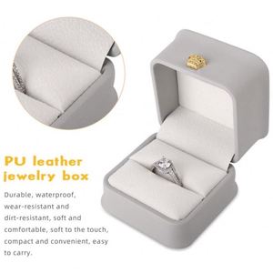 Mini Storage Boxes & Bins Ring <b>Box</b> for Wedding Engagement Jewelry Boxes Packaging Display Ring Case Storage Holder - Product Image 2