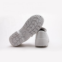 Chaussures de sécurité blanches sans lacets, pointures à double couture, avec antistatique