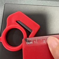Couteau de découpe de film de sécurité à lame circulaire non réglable avec poignée en plastique pratique et déflecteur haute sécurité