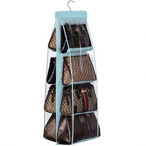 New Arrival Women's Hanging Purse Handbag Storage Organizers Best Durable Fabric Foldable for Wardrobe Use Factory Price Free - Product Image 1