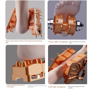 Appareil de massage des pieds automatique pour usage domestique, pétrissage, massage des pieds transfrontalier, fonction vibrante, instrument de pression pour les pieds - Product Image 3