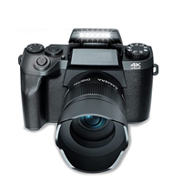 4K Akış Kamerası WD05 64MP 18X Zoom 4.0" Ultra HD Ekran Güzellik Işığı 28 Filtre Çift Kamera Zaman Atlamalı Kaydedici