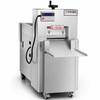 Machine à trancher la viande congelée automatique commerciale à moteur, haute efficacité, capacité de 30 à 100 kg/h pour le traitement des rouleaux de bœuf, d'agneau et de mouton