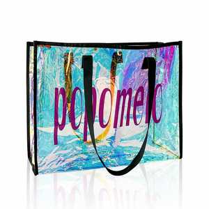 2025 Summer Transparent Letter Printing Clear Pvc <b>Plastic</b> <b>Tote</b> Bag Jelly Travel Shoulder Beach Bags - Product Image 1