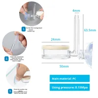 Zero Degré Aquatique Fish tank Dioxyde De Carbone Transparent Raffineur Acrylique Co2 Diffusion Atomiseur Aquarium Fournitures