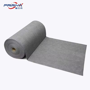 150 'Longueur X 30 "Largeur Gris Polypropylène Poids Lourd Meltblown Rouleau Universel Absorbant Collé Entretien Environnemental - Product Image 2