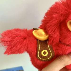 Niedlicher Plüsch-Schlüsselanhänger zum Jahr des Pferdes, Cartoon-Taschenanhänger, Weiches Stofftier, Trendiges Neujahrsgeschenk, Festliche Dekoration, Großhandel - Product Image 4