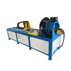 Mesin cukur flens baja sudut CNC otomatis pipa angin besi jalur produksi bantalan Motor PLC untuk sudut pemotongan - Product Image 5