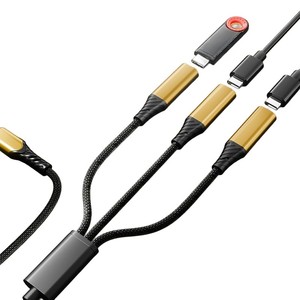 新品上市 3 端口 <span class=keywords><strong>USB</strong></span> C 分线器 Y 型电缆 1 公转 3 母 PD 充电数据同步 适用于 Steam Deck iPad Pro <span class=keywords><strong>USB</strong></span> C 分线器 3 端口 - Product Image 3