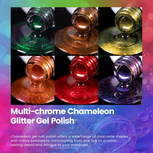 Esmalte de Uñas en <span class=keywords><strong>Gel</strong></span> con Brillo Degradado de Color Cambiante, Profesional, al por Mayor, de Marca Privada, con Efecto Cromo, UV, Removible - Product Image 4