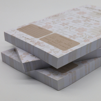 Bloc-notes A5 personnalisable avec motif de fleurs Couverture en papier facile à déchirer Impression de logo personnalisé Carnets personnalisables