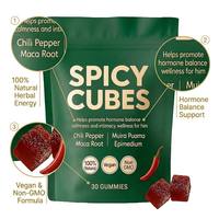 Cubes épicés OEM pour lui avec racine de Maca et Muira Puama 810mg pour la vitalité masculine et l'équilibre hormonal |   30 unités Marque privée