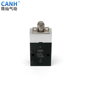 วาล์วควบคุมลมแบบกดปุ่ม 2 ตำแหน่ง 3 ทาง รุ่น S3V-08 ยี่ห้อ Canh Mechanical Valve - Product Image 1
