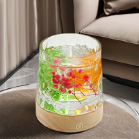 Großhandel hand gefertigte trockene Blume Duft kerzen Gelee Kerzen Luxus in Glas für Home Decoration Hochzeiten Weihnachts geschenk