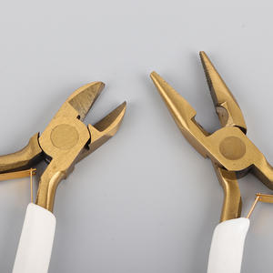Alicates de punta fina Xinrui de 4.5 pulgadas, alicates diagonales de latón para la fabricación de joyas, herramientas de bricolaje - Product Image 1