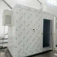 Unidad condensadora de refrigeración de 20 HP 10HP 25HP Unidades de compresor de tornillo refrigeradas por aire Sistemas de Refrigeración Industrial Evaporador Cámara fría