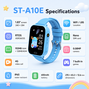 Smartwatch con Videochiamata 4G e Localizzatore per Ritiro Bambini Dopo la Scuola, Design Impermeabile IP65 Adatto ai Bambini - Product Image 2