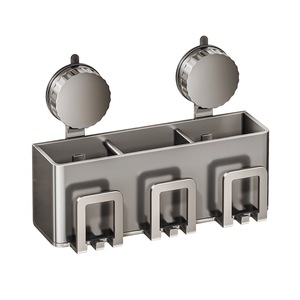 Kim loại hiện đại nhà vệ sinh Dao cạo tường treo ống bàn chải cup lưu trữ Giá Hút cup bàn chải đánh răng chủ Nước súc miệng cup kiểu dáng đẹp bảng Top - Product Image 5