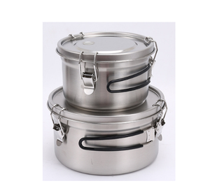 DFP0724 SUS 304 Bol de rangement en acier inoxydable avec couvercle et valve d'aération, bol de rangement alimentaire pour réfrigérateur - Product Image 1