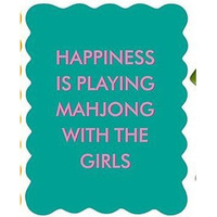 Cartes de Mahjong colorées en PVC pour le mélange, à bords ondulés en forme d'éventail, 4 accessoires de Mahjong mignons, Proverbes, Décontracté