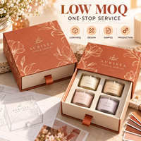 Boîte coulissante de luxe personnalisée imprimée, en carton couché gaufré, pour pots cosmétiques