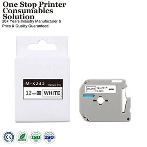 Cartucho de Cinta de Etiquetas P-Touch INK-POWER <span class=keywords><strong>M</strong></span>-<span class=keywords><strong>K231</strong></span> MK 231 MK231 de 12 mm, Negro sobre Blanco, Compatible con la Impresora <span class=keywords><strong>Brother</strong></span> PT-55 - Product Image 3