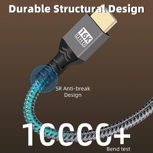 Mới 16k cho <span class=keywords><strong>HDMI</strong></span> 2.2 cáp PVC Áo khoác Tương thích với HDTV máy tính xách tay Xbox ps5 chuyển đổi 2.1 HDR HDCP 96gbps 8k120hz 4K240hz 16k30hz - Product Image 5