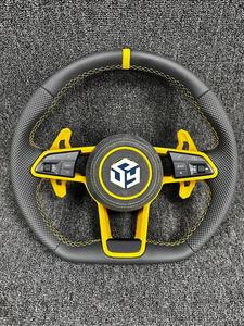 Volant <span class=keywords><strong>sport</strong></span> en cuir avec palettes de commande pour Volkswagen R <span class=keywords><strong>Line</strong></span> Golf Lingdu Magotan Sagitar Lavida Bora Pa - Product Image 6