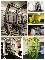 Sistema de Entrenamiento de Fuerza Multifuncional Comercial Todo en Uno para Fábrica: Rack de Sentadillas Ajustable y Equipo de Gimnasio para Dominadas