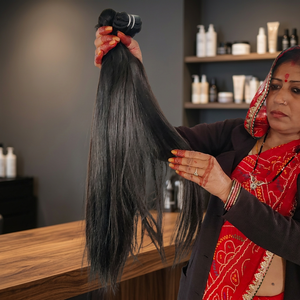 <b>Cheap</b> Human Hair <b>Extension</b> 100% Raw Straight Remy Indian Cuticle Aligned Fusion Virgin Hair Bundles - Product Image 1