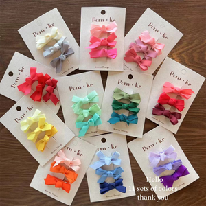 Nuevos Lazos para el Cabello de Tela de Primavera en Oferta, Pinzas para el Cabello, Accesorios para el Cabello para Niños, Juego de 3 Piezas - Product Image 6