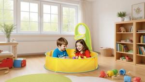 Tienda de juegos de playa para niños de color amarillo-verde, piscina de bolas divertida e interacción entre padres e hijos para el verano - Product Image 3