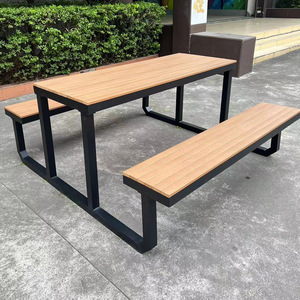 Nhà Hàng Thương Mại Khung Nhôm Không Thấm Nước Mạnh Mẽ Ngoài Trời Vườn Bia Bàn Ghế Đặt Thép Sơn Bột Dã Ngoại Bảng - Product Image 1