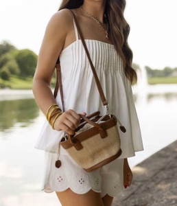Women's <b>White</b> <b>2</b> <b>Piece</b> <b>Set</b> Sleeveless Pleated Top With Shorts Solid Color Cotton Casual Spring Summer Loose Fit - Product Image 3