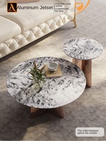 Leichte Luxus High-End Edelstahl Roségold Couch tisch Langlebige Blüten blätter Design