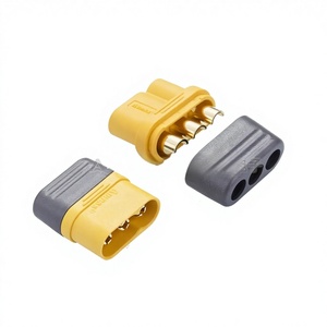 Conector con Cubierta Tipo T Amass MR60, Enchufe de Alimentación para <span class=keywords><strong>Motor</strong></span> de 3 Pines, 30A, Chapado en Oro, para Drones RC UAV, Suministro OEM - Product Image 5