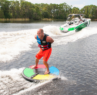 Tubes remorquables disque de surf gonflable rond dispositif aquatique planche de réveil pour enfants et adultes