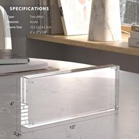Vente directe d'usine billet de banque affichage de la monnaie dalle Dollar Bill Case Money Holder Frame avec aimant