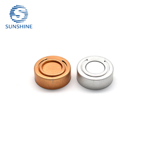 Tapa abatible de aluminio plateada <span class=keywords><strong>SUNSHINE</strong></span> de 20 mm/32 mm, a prueba de fugas, duradera, fácil de abrir, ligera, impermeable, de grado farmacéutico - Product Image 5