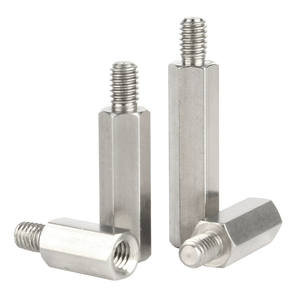 M3 M2 M6 Tornillo de separación hexagonal roscado de acero inoxidable Espaciador de separación macho hembra Espárragos externos internos - Product Image 3