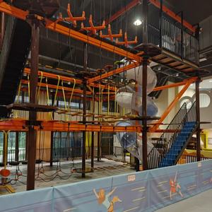 <span class=keywords><strong>Parc</strong></span> de trampolines intérieur multifonctionnel avec cordes d'escalade pour le jeu et le divertissement des enfants dans les centres commerciaux - Product Image 5