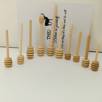 Palito para Remover Miel de Madera de Loto, Diseño Moderno y Simple con Grano de Madera Original, Extractor de Miel y Mermelada, Venta al por Mayor
